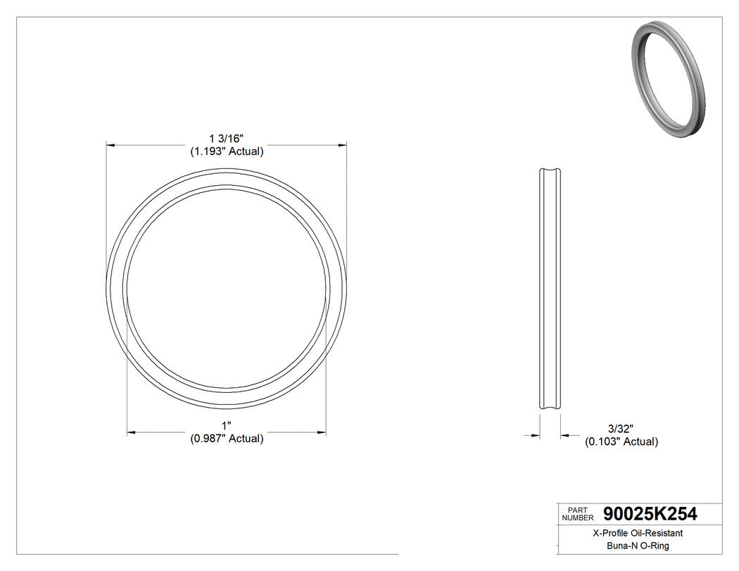 Technical drawing - 90025K254